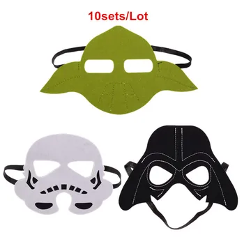 

10set Star Wars Mask Darth Vader Yoda commando Superhero Halloween Costumes Cosplay Mask Kids Birthday Party DIY Christmas