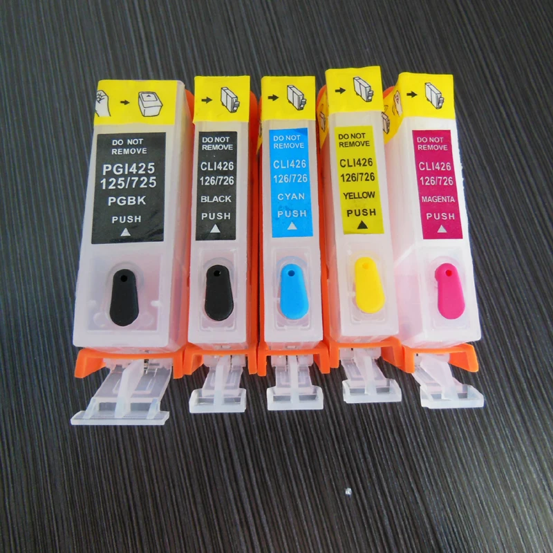 

Vilaxh Refill PGI425 CLI426 PGI-425 CLI-426 refillable PGI425 CLI426 ink cartridge for Canon PIXMA MG6140 MG8140 printer