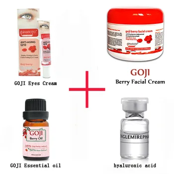 

Lanthome Hyaluronic Acid Serum Goji Berry Facial Cream Eye cream Goji essential Oil Nourish Moisturize Whitening Skin Care set