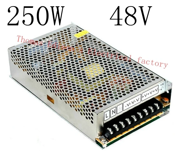 

led power supply switch 250W 48v 5A ac dc converter S-250w 48v variable dc voltage regulator S-250-48 power supply unit