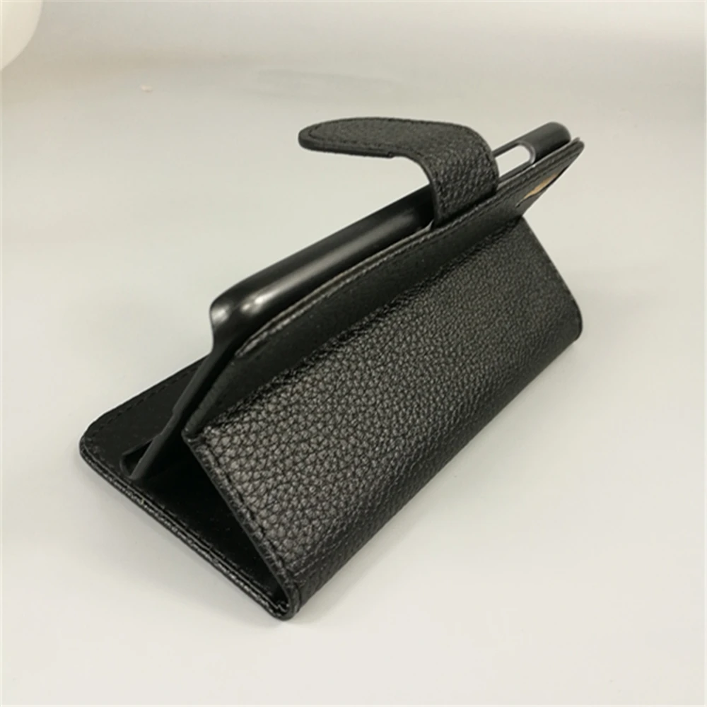 

For Umi Plus Umi Plus E 5.5 Inch Dual sim Luxury lizhi leather case cover stand function for with 2 Card Holder and pouch slot