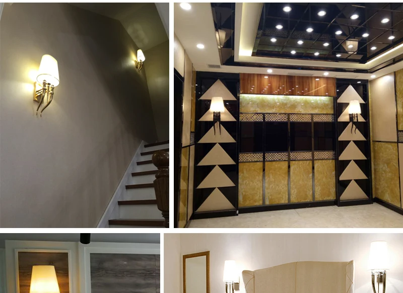 Modern Iron Claw Horn Cloth LED Wall Light Bedroom Bedside Wall Lamp Dining Living Room Wall Sconce Light Fixtures (14)
