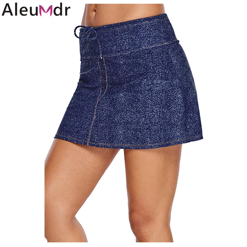 Aleumdr купальный костюм нижняя одежда для плавания 2019 Новая женская синяя