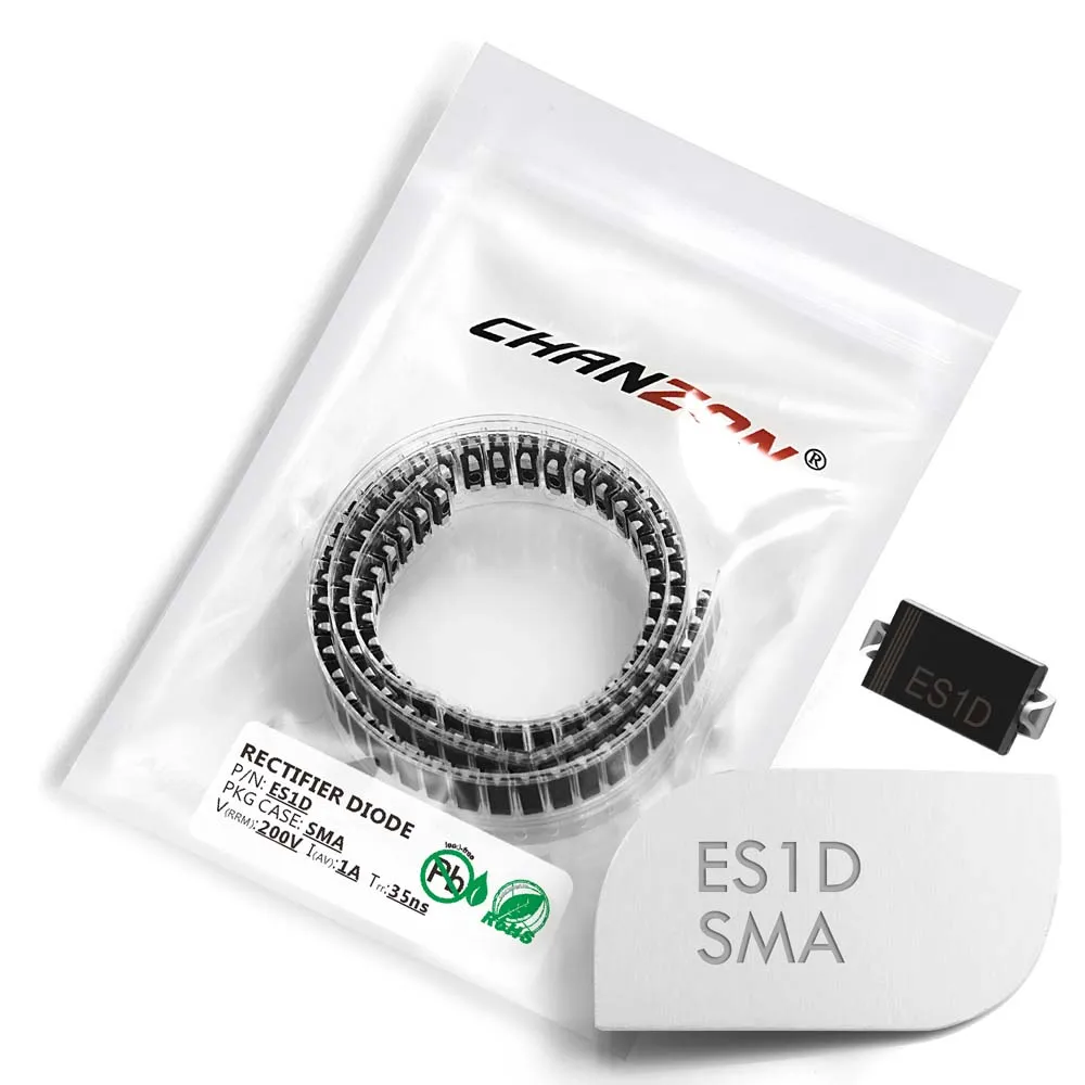 (100 шт.) ES1D SMD супер быстрое восстановление выпрямительного диода 1A 200 V 35ns SMA (DO 214AC) 1