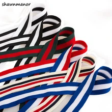 1-2,5 см ширина цветная полосатая полиэфирная тесьма для украшения спортивной одежды свитер брюки аксессуары для одежды