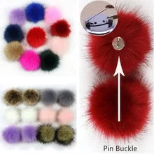 Меховые помпоны DIY искусственный Лисий мех мяч брелок porte clef pompom de fourrure пушистые Меховые помпоны головные уборы аксессуары для вязания