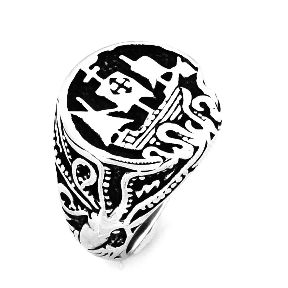 FANSSTEEL Нержавеющая Сталь Ювелирные изделия парусное судно кольцо FSR14W51|ring ring|stainless