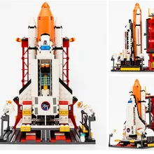 Gudi совместимый город Spaceport космический челнок блоки 679 шт. Кирпичи Строительные блоки Наборы Классические обучающие игрушки для детей 8815
