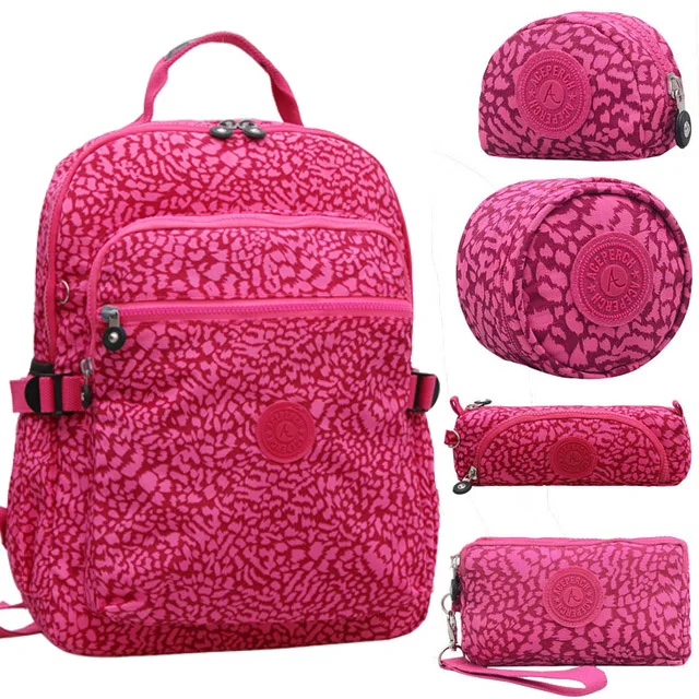 ACEPERCH Girl School Original Backpack For Teenage Girl Waterproof Mochila Feminina Mujer Women Solid Laptop Travel Bagpack Bag - Цвет: Leopard