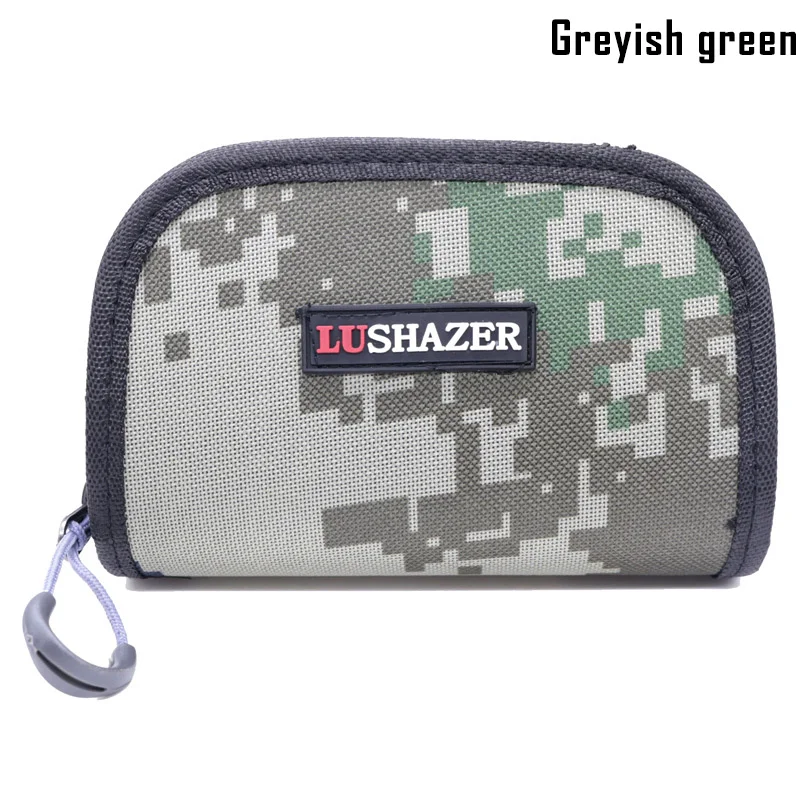 Рыболовные инструменты, сумка для хранения, нейлоновый Водонепроницаемый Чехол, коробка для рыболовных крючков BB55 - Цвет: Grey green