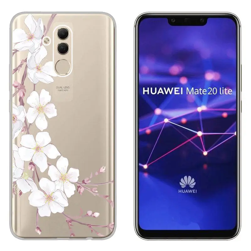 Arvin Painted Flower Fundas FOR Huawei mate20 lite mate 10 Lite Soft Silicone Back Phone Cover FOR Huawei Mate 10 Pro TPU Case  (3)