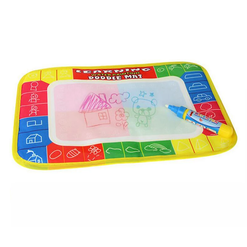 4 Coloring Doodle Mat with 1 Small Magic Pen / Water Drawing Mat