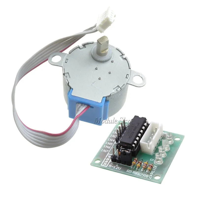 

5V Stepper Motor 28BYJ-48 With Drive Test Module Board ULN2003 5 Line 4 Phase