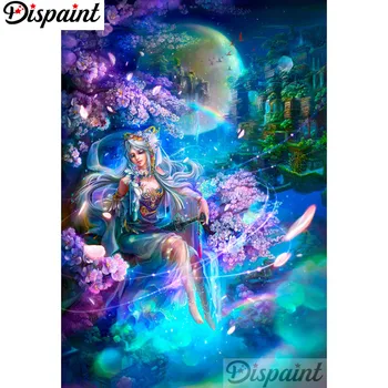 

Dispaint Full Square/Round Drill 5D DIY Diamond Painting "Cartoon fairy" Embroidery Cross Stitch 3D Home Decor A12083