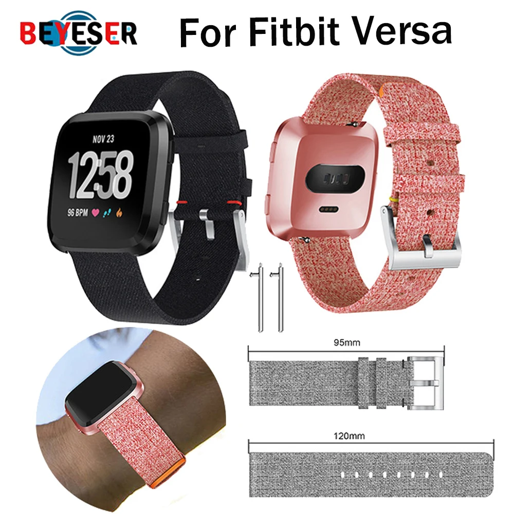 

New Arrival For Fitbit Versa Wristband Wrist Strap Smart Watch Band Strap Soft Denim Watchband Replacement Smartwatch Band