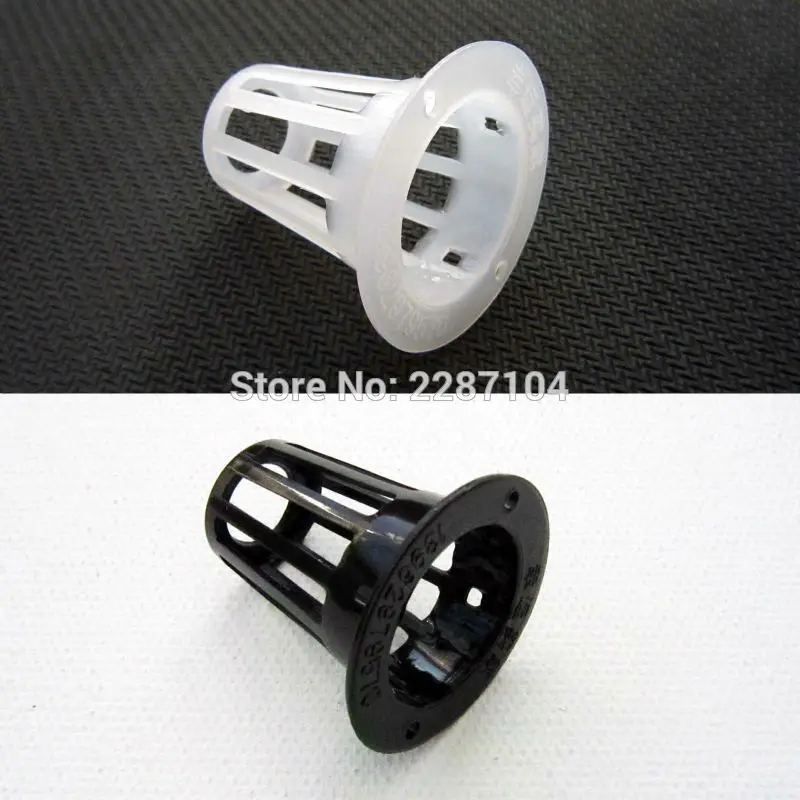 

10x Black White Mesh Pot Net Cup Basket Hydroponic Aeroponic Plant Organic Vegetable Grow Clone Cloning Seed Germinate A 7/8inch