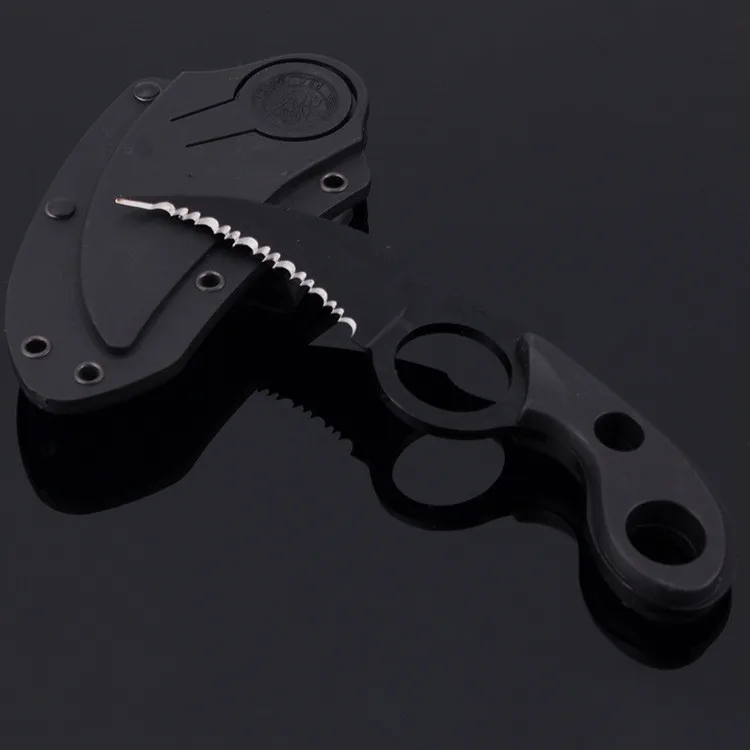 HS инструменты зубчатые карманные Боуи Karambit нож Открытый Кемпинг Медведь коготь с прохладной оболочкой режущий инструмент