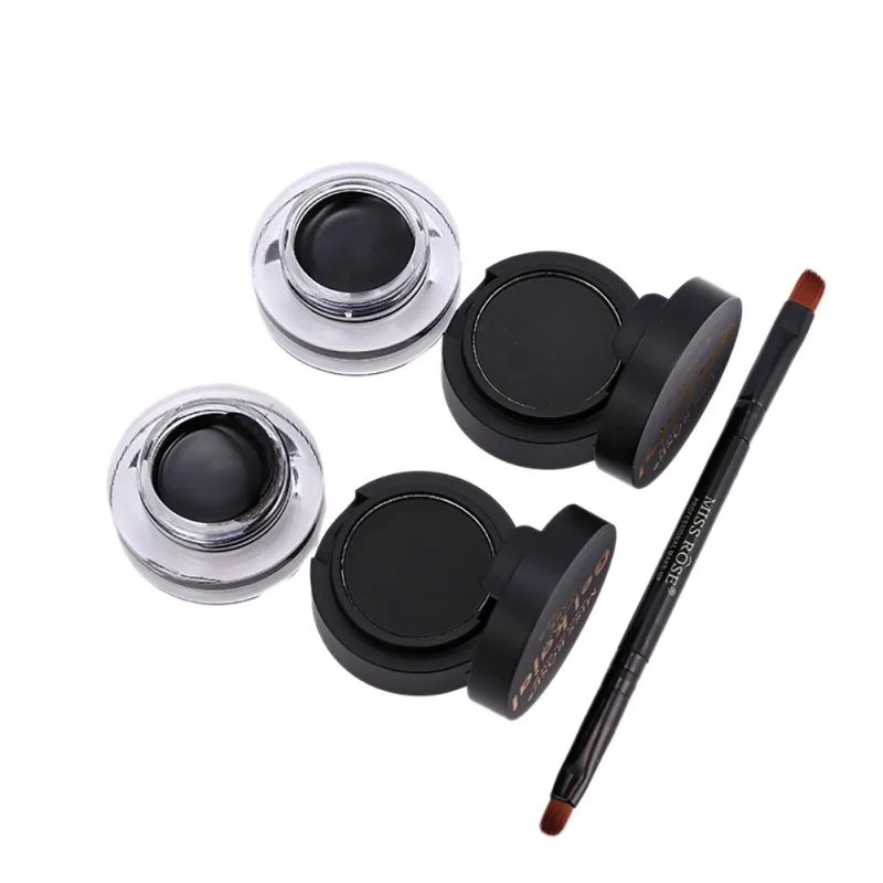 2 In 1 Eyeliner Gel And Eyeliner Powder Waterproof Eye Liner Long-lasting Eyeliner Nature Makeup Cosmetics