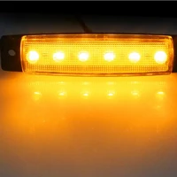 position led light indicator 10 PCS AOHEWEI 12 V  LED amber side marker light indicator position lamp with reflector for trailer truck lorry RV  caravan (4)