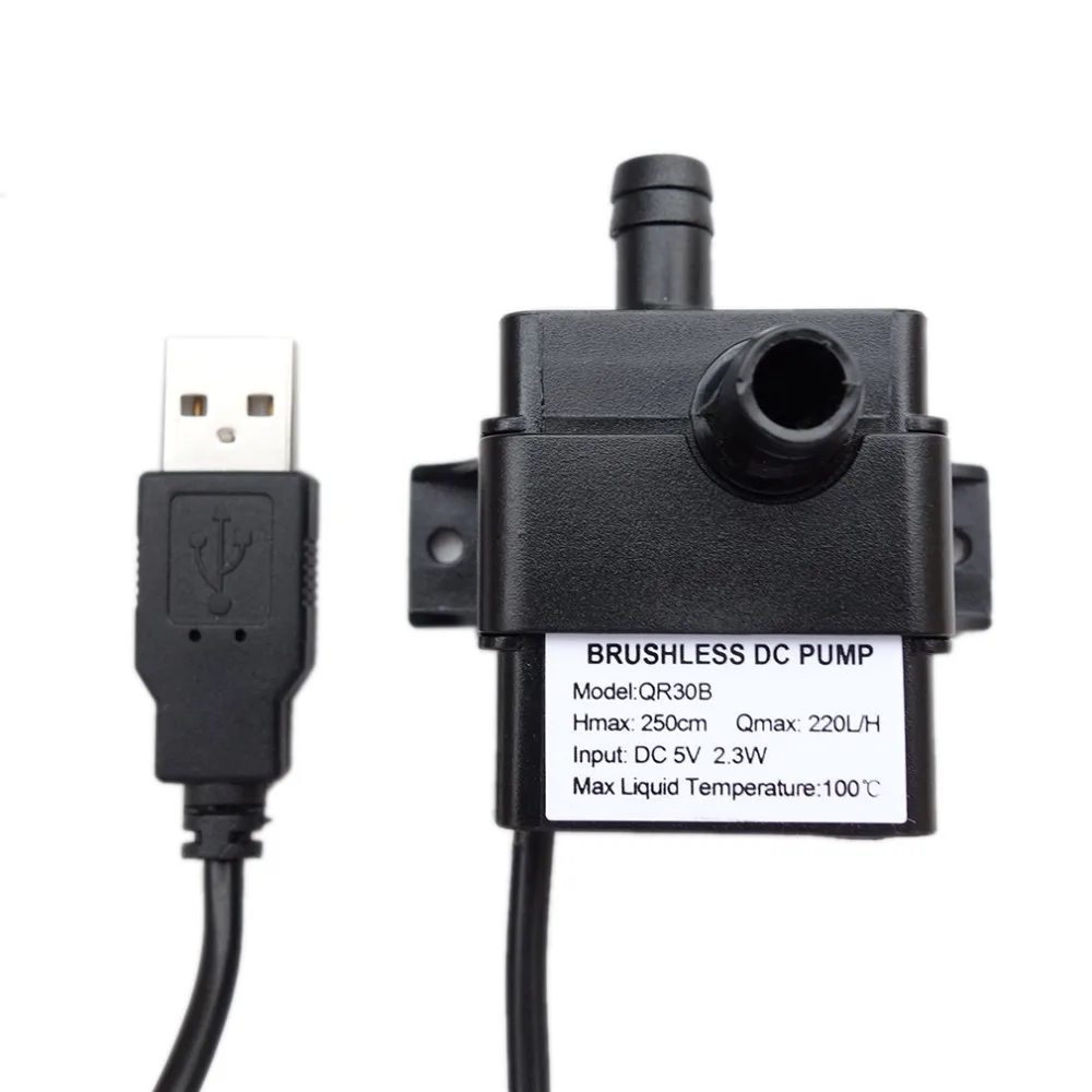 USB DC5V 220l/ч бесщеточный постоянного магнитного ротора насос погружной Садовый пруд фонтан аквариум цикл аквариум Горячее предложение - изображение