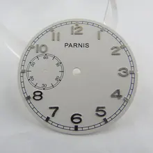 Parnis 38,9 мм белый циферблат серебряные метки подходят для механических ETA 6497 часы dial-BP20