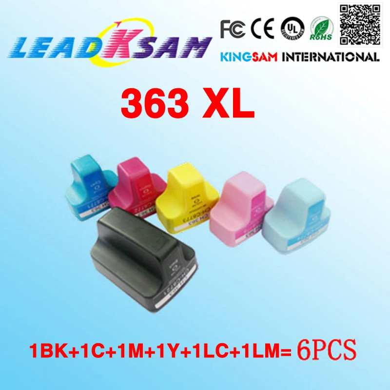 6X чернильный картридж совместимый с hp363 363xl 363 XL phontosmart c8183 c6283 c6270 c8180 c7190 |