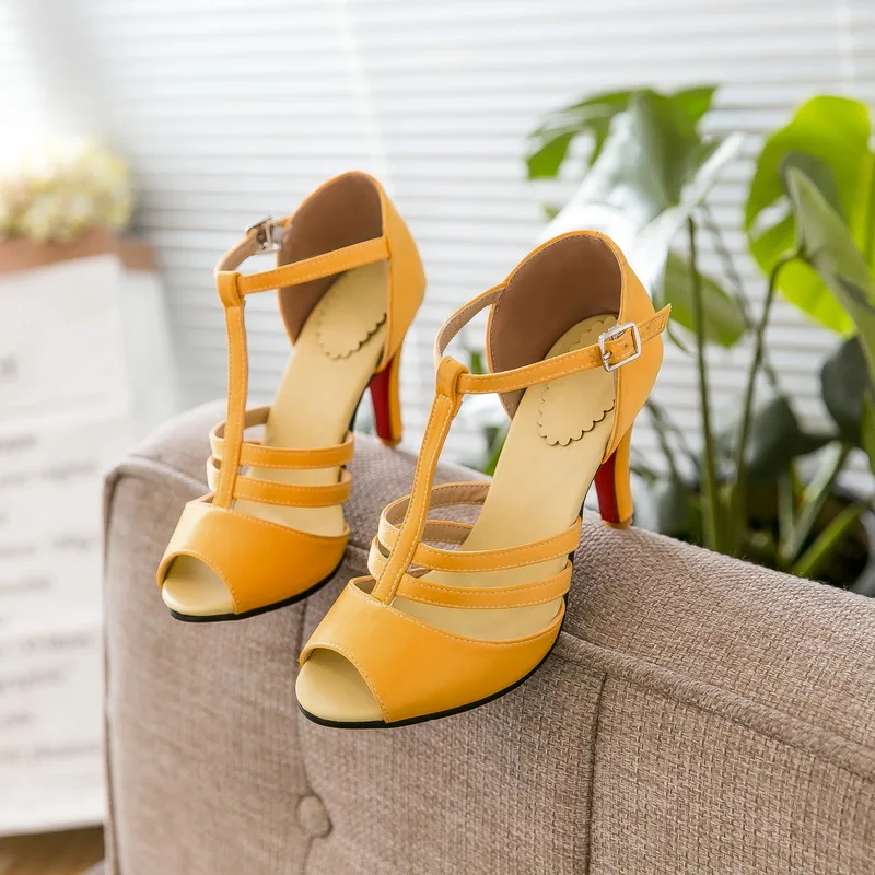 Г. Большие размеры 34-52, прямые продажи, модные летние босоножки Feminino Женская модная танцевальная обувь для вечеринки на высоком каблуке, 997