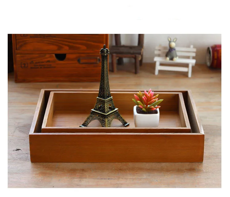 1PC Creative Home Bamboo Store Saucer Restoring Ancient Solid Wood Tea Tray Sitting Room Tablet Hotel Tray Bamboo JL 002