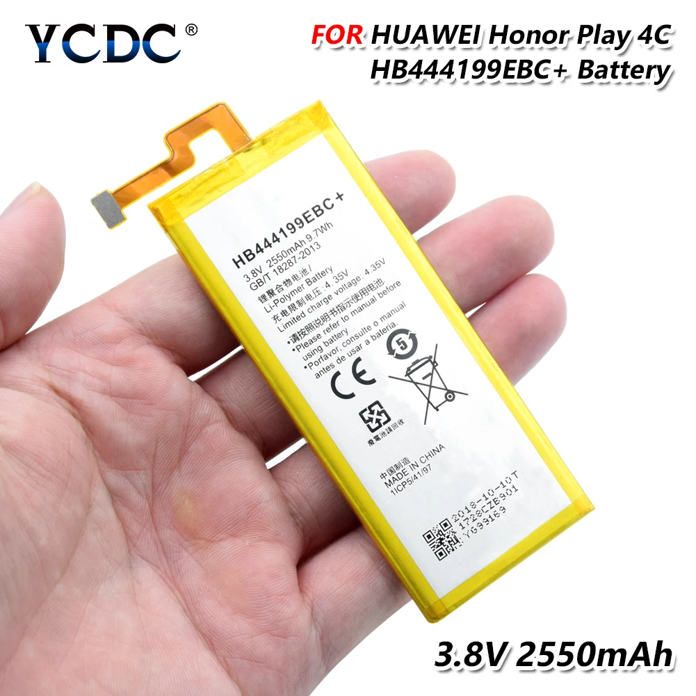 

2019 YCDC 100% New Original HB444199EBC+ Battery For Huawei Honor 4C C8818 CHM-CL00 CHM-TL00H G Play Mini