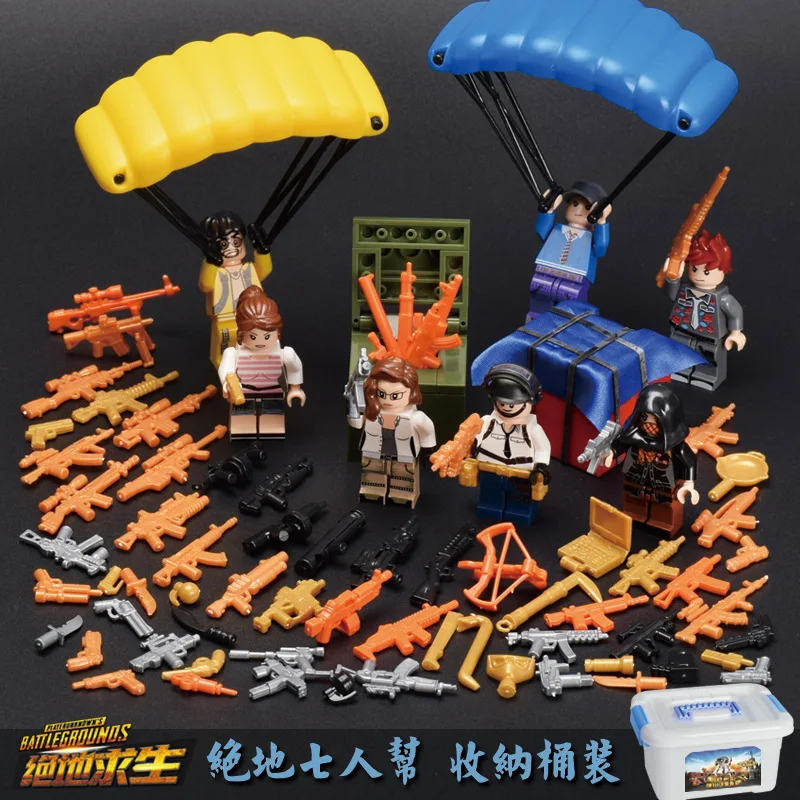 4Pcs/set Military Special Forces Soldiers Bricks Figures Guns Weapons Compatible LegoINGly Armed SWAT Building Blocks Ww2 Toys