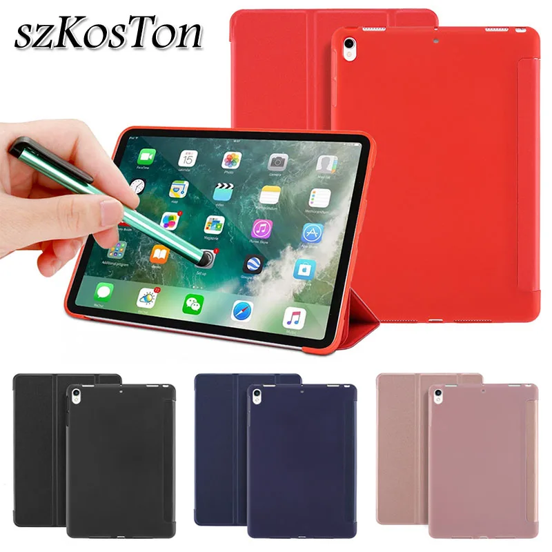 

For iPad Air 3 10.5 inch 2.19 Case A2152 Funda with Stand Ultra Thin PU Leather Silicone Soft Back Smart Case for iPad Pro 10.5