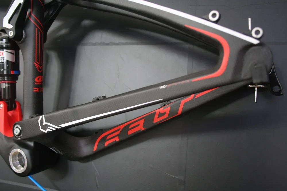 Discount Real Felt Edict Six 2 Dual full Suspension Soft tail Carbon Frame Rockshox Monarch RT3 rear shock 26" 49cm 54cm carbon 4