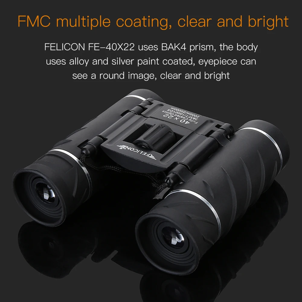 FE-40X22 HD professional binoculars optical zoom 40 times BAK4 prism sight-viewing water-proof wild hunting Camping FE-40X22 HD professional binoculars optical zoom 40 times BAK4 prism sight-viewing water-proof wild hunting Camping