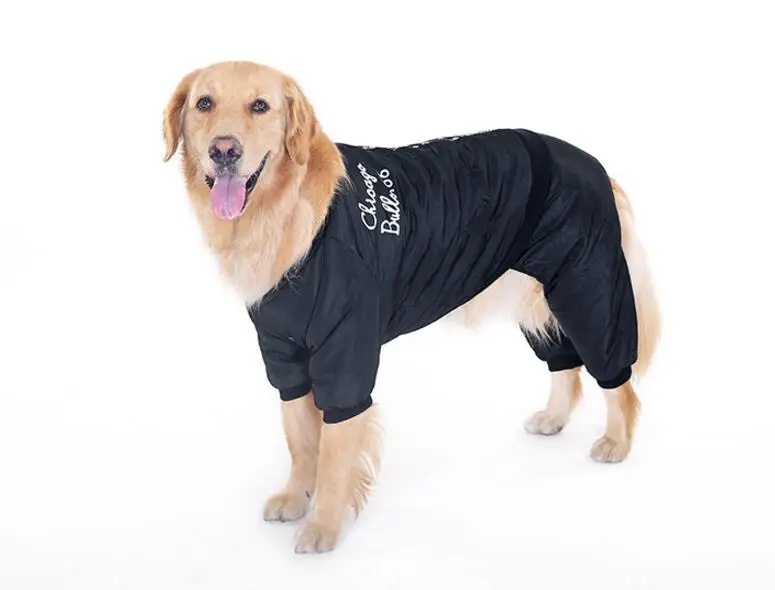Зимний комбинезон для больших собак Одежда labs Одежда для больших собак пальто Водонепроницаемый Лыжный жилет куртка для домашнего питомца 3XL-7XL