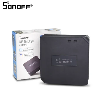 

Itead Sonoff RF Bridge 433 WiFi Wireless Smart Home Remote controller 433MHz Automation Module switch with Universal Timing DIY