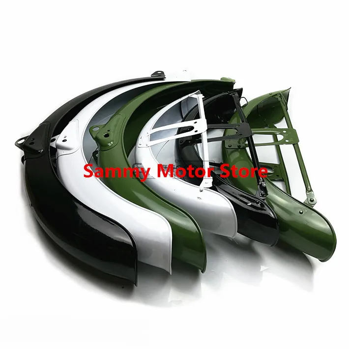 

JIALING JH70 48Q Vintage Retro Front Rear Motorcycle Fenders Mudguards