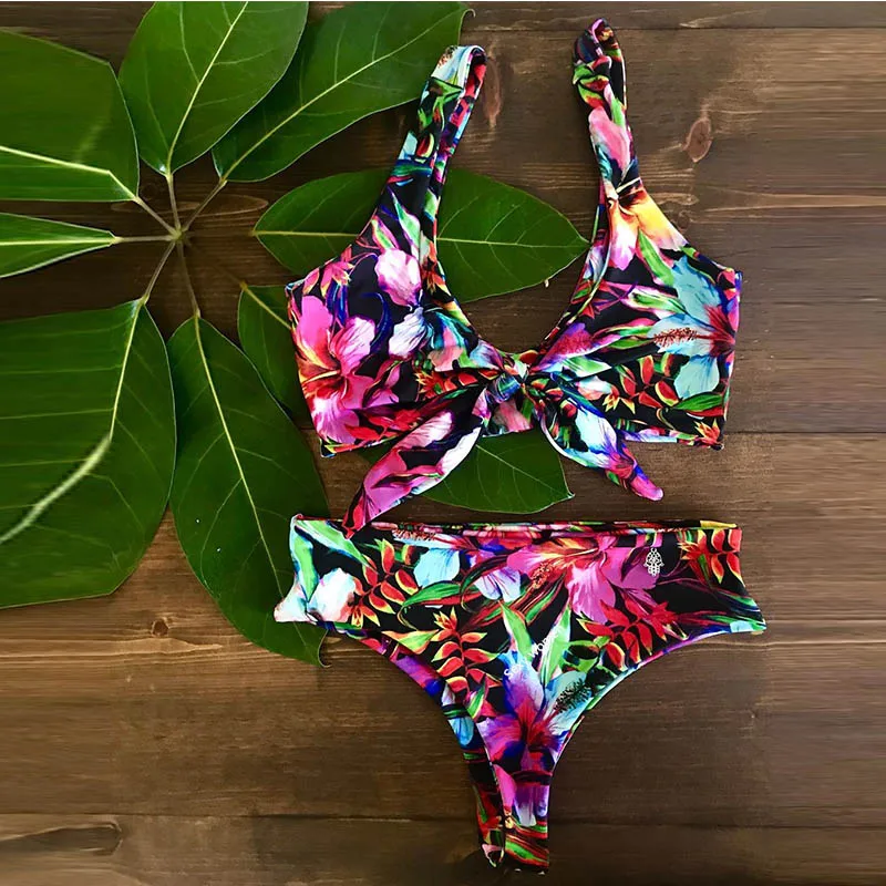 2019 Sexy High Neck Bikini Swimwear Women Swimsuit Push Up Bathing Suits Beach Wear Brazilian Bikini Set Maillot de bain femme