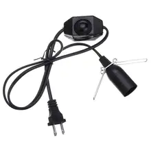 1 м Электрический силовой кабель светорегулятора E12 лампа база ГИМАЛАЙСКАЯ СОЛЬ держатель лампы ПВХ Переключатель США штекер белый/черный