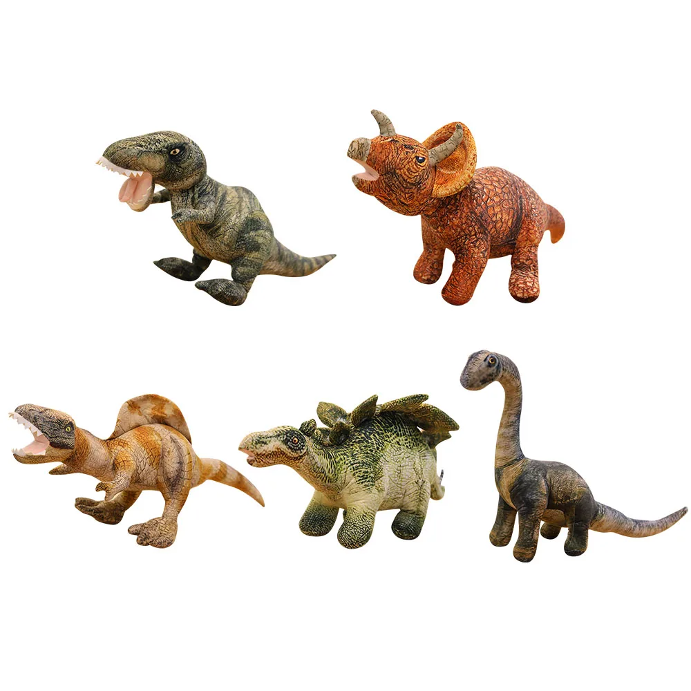 

Toy Stuffed Simulation Spinosaurus Triceratops Tyrannosaurus Rex Kids Dolls 5 New Styles Creative Realistic Dinosaur Plush
