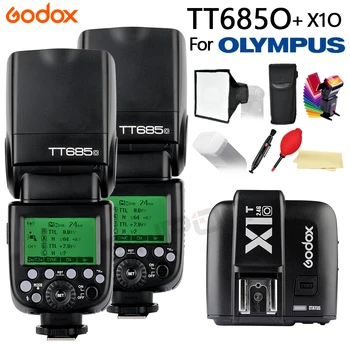 

2x Godox TT685O 2.4G HSS 1/8000s i-TTL GN60 Wireless Speedlite Flash for Olympus Panasonic DSLR Cameras + X1T-O Transmitter