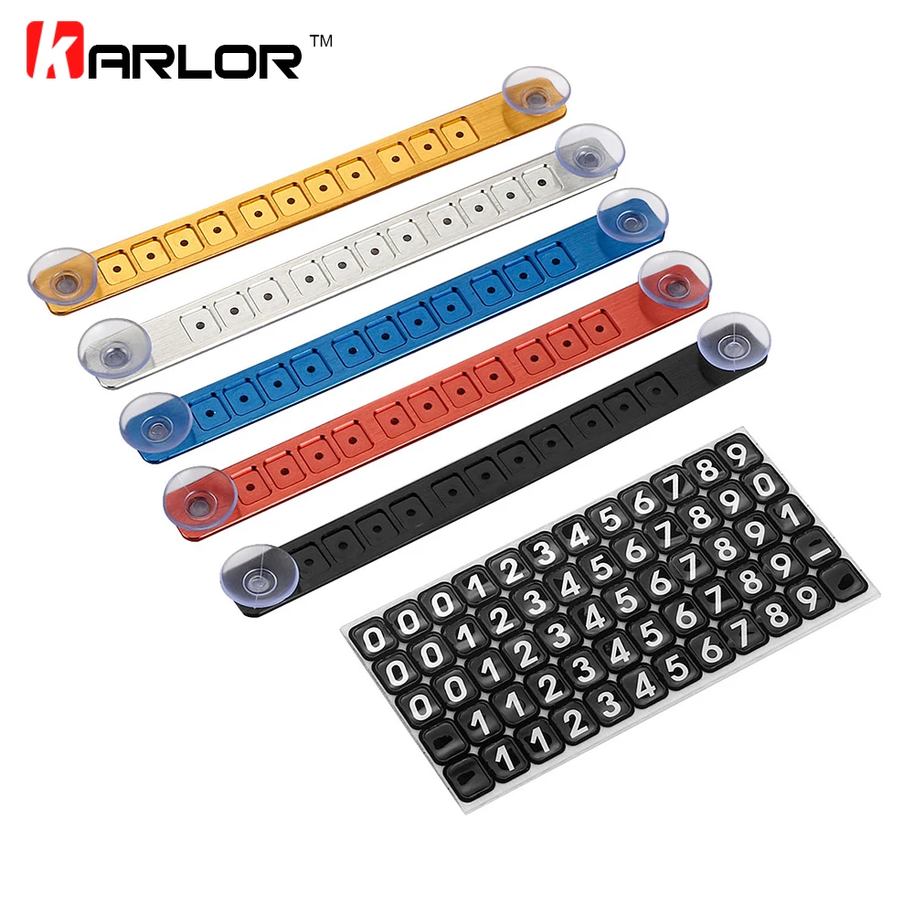Puzzle Temporary Car Parking Card Telephone Number Card Notification Sucker Plate Car Styling Phone Number Card Accessories