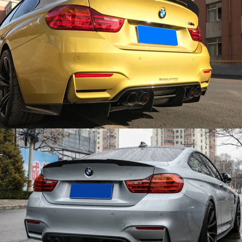 JXLCLYL Carbon Fiber M4 Style Trunk Spoiler For 12-17 BM-W 3 Series F30 F32 F33 F36