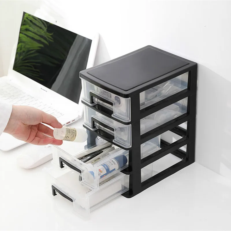 

Desktop Makeup Storage Box for Cosmetic Plastic Organizer Drawer Bin Case Dressing Table Stuff Earrings Ring Jewelry Bead Boxes