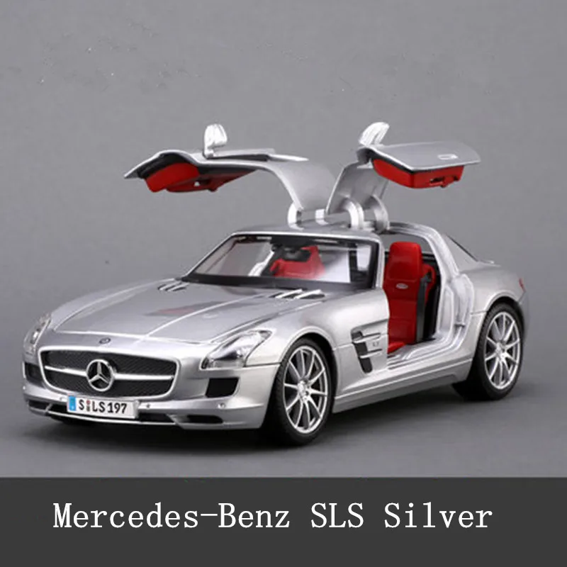 Maisto 1:18 Mercedes Benz SLS AMG GT спортивный автомобиль сплав Ретро модель автомобиля классическая модель автомобиля украшение автомобиля коллекция подарок - Цвет: SLS