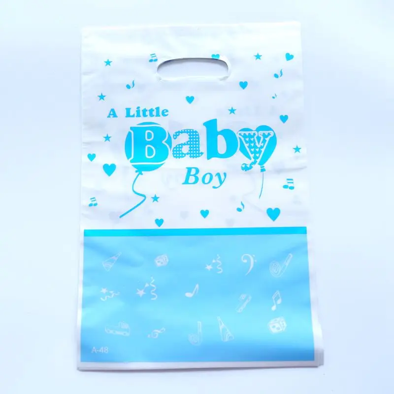 

20pcs/lot Gift Bag Baby Boy Theme Happy Birthday Party Decoration Candy Bag Loot Bag Child Favor Baby Shower Supplies