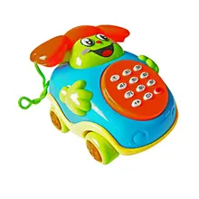 Мультфильм телефон автобус телефон улыбка Телефон Новинка реалистичные Цвета ABS мигающий признать игровой дом Pre-школьный подарок