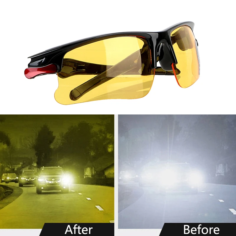 Anti-UV Polarizer Car Drivers Night Vision Goggles Polarized Driving Glasses Sunglasses Auto Accessories