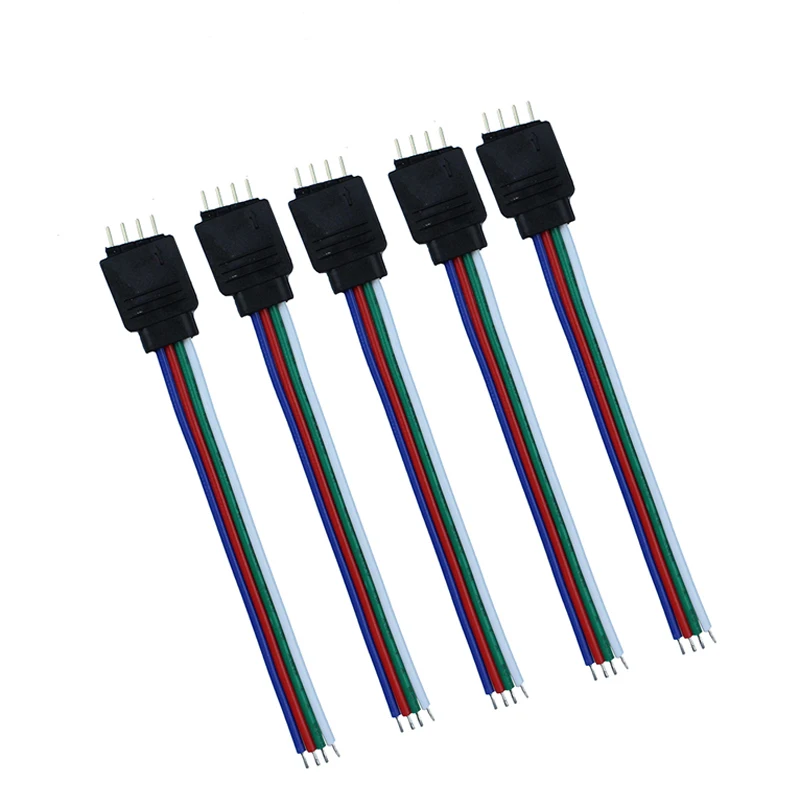 10 см 15 см 4-контактный разъем RGB кабель провода для 3528/5050 RGB светодиодные ленты