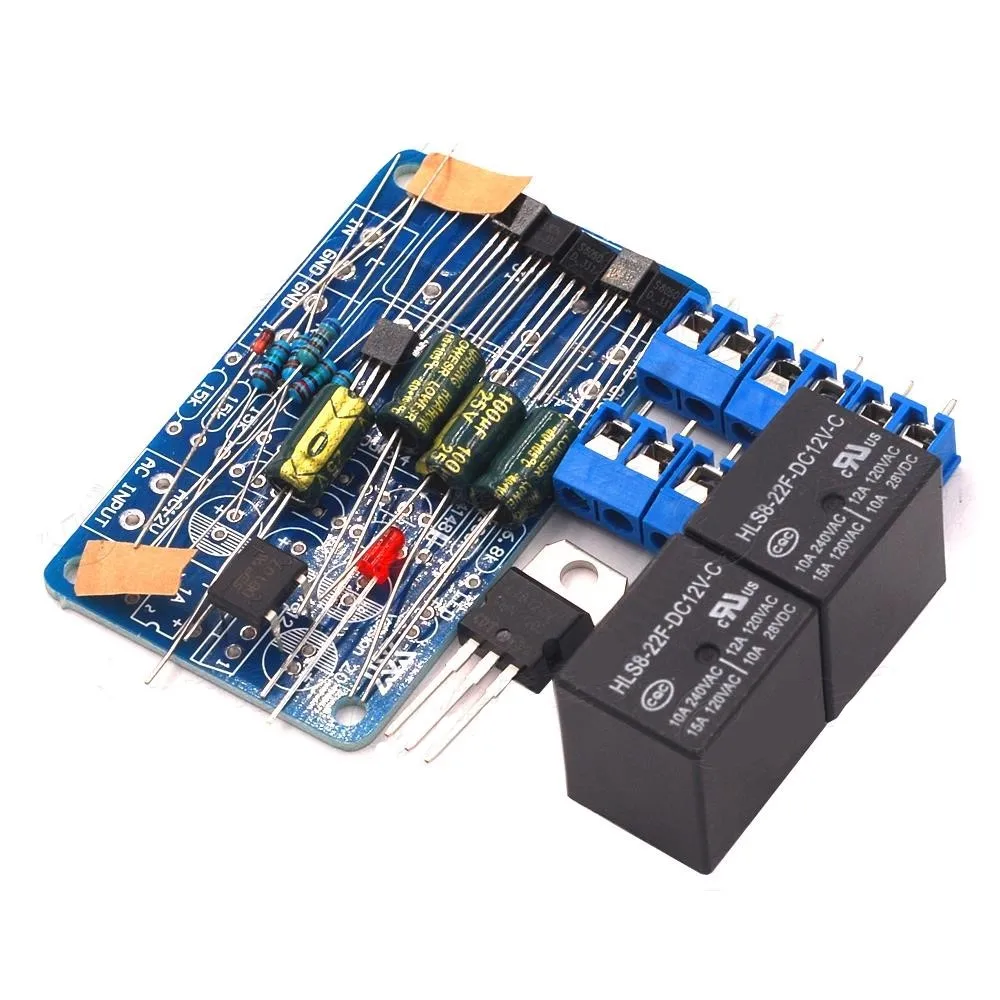 

Audio Speaker Protection Board Components Boot Delay DC Protect Kit DIY For Stereo Amplifier Gauge Breadboard Double Channel