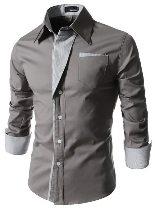Рубашки мужские однотонные с длинным рукавом простые универсальные тонкие горячие продажи мужские s Высокое качество Досуг Новая мода удобные шикарные рубашки